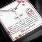 Dear Mom - Cross Necklace with Message Card & QR code for E-Card