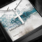 Cross Necklace with Bible Verse Card - Matthew 17:20