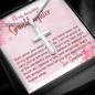 To My Granddaughter - Cross Necklace with Message Card
