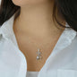 Graceful Love Giraffe Necklace with Christmas Card - Red
