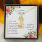A Prayer for My Daughter - Graceful Love Giraffe Necklaces with Card