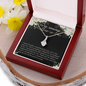 Daughter To Mother In Law - Alluring Beauty Necklace with Message Card