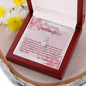 To My Granddaughter - Alluring Beauty Necklace with Message Card