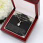 Daughter To Mother In Law - Alluring Beauty Necklace with Message Card