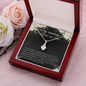 Daughter To Mother In Law - Alluring Beauty Necklace with Message Card