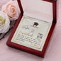 To My Daughter - Alluring Beauty Necklace with Graduation Message Card & QR code for E-Card