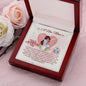 To A New Mom - Alluring Beauty Necklace with Happy 1st Mother's Day Message Card & QR code for E-Card