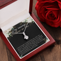 Daughter To Mother In Law - Alluring Beauty Necklace with Message Card