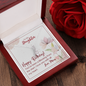 To My Daughter - Alluring Beauty Necklace with Birthday Message Card