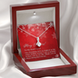To My Best Friend - Alluring Beauty Necklace with Christmas Message Card