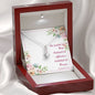 Alluring Beauty Necklace with Bible Verse Card - Romans 12:12