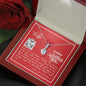 To My Wife - Alluring Beauty Necklace with V-day Message Card & QR code for E-Card