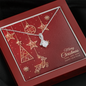 Alluring Beauty Necklace with Christmas Card - Red