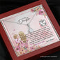 Mom To Daughter - Alluring Beauty Necklace with Message Card & QR code for E-Card