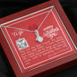 To My Wife - Alluring Beauty Necklace with V-day Message Card & QR code for E-Card