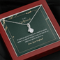 To My Girlfriend - Alluring Beauty Necklaces with Romantic Message Card - Loving Family