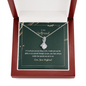 To My Girlfriend - Alluring Beauty Necklaces with Romantic Message Card - Loving Family