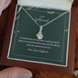 To My Girlfriend - Alluring Beauty Necklaces with Romantic Message Card - Loving Family