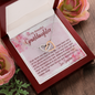 To My Granddaughter - Interlocking Hearts Necklace with Message Card