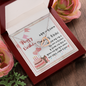 To My Friend - Interlocking Hearts Necklace with Happy Birthday Message Card In KOREAN