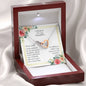 A Prayer for My Daughter - interlocking Hearts Necklaces with Card