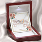 Interlocking Hearts Necklaces with A Bible Verse Card - Jeremiah 31:3