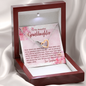 To My Granddaughter - Interlocking Hearts Necklace with Message Card