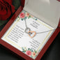 A Prayer for My Daughter - interlocking Hearts Necklaces with Card