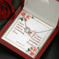 Interlocking Hearts Necklaces with A Bible Verse Card - Jeremiah 31:3