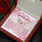 To My Granddaughter - Interlocking Hearts Necklace with Message Card