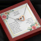 A Prayer for My Daughter - interlocking Hearts Necklaces with Card