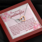 To My Granddaughter - Interlocking Hearts Necklace with Message Card
