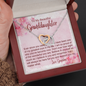 To My Granddaughter - Interlocking Hearts Necklace with Message Card