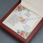 A Prayer for My Daughter - interlocking Hearts Necklaces with Card