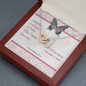 Interlocked Hearts Necklace with A Bible Verse Card - 2 Corinthians 5:17