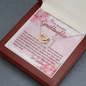 To My Granddaughter - Interlocking Hearts Necklace with Message Card