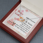 To My Friend - Interlocking Hearts Necklace with Happy Birthday Message Card In KOREAN