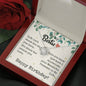 To Bestie - Love Knot Necklace with Birthday Message Card