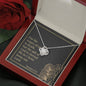 Love Knot Necklace with Bible Verse Card - Romans 6:23