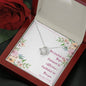 Love Knot Necklace with Bible Verse Card - Romans 12:12