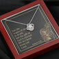 Love Knot Necklace with Bible Verse Card - Romans 6:23