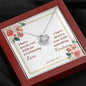 Love Knot Necklaces with A Bible Verse Card - Jeremiah 31:3