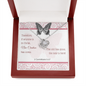 Love Knot Necklace with A Bible Verse Card - 2 Corinthians 5:17