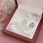 To My Wife - Love Knot Necklace with Message Card & QR code for E-Card