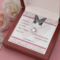 Love Knot Necklace with A Bible Verse Card - 2 Corinthians 5:17