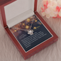 To My Daughter - Love Knot Necklace with Christmas Message Card