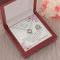 To My Wife - Love Knot Necklace with Message Card & QR code for E-Card