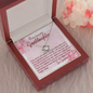 To My Granddaughter - Love Knot Necklace with Message Card