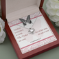 Love Knot Necklace with A Bible Verse Card - 2 Corinthians 5:17
