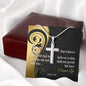 Cross Necklace with Bible Verse Card - John 3:16